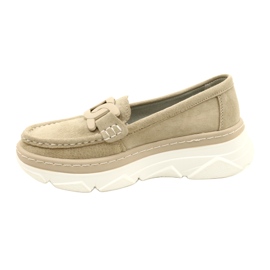 Mocassini in pelle Filippo DP4552/23 beige 2