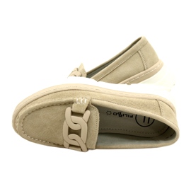 Mocassini in pelle Filippo DP4552/23 beige 5