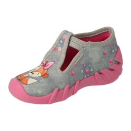 Scarpe per bambini Befado 110P467 rosa grigio 2