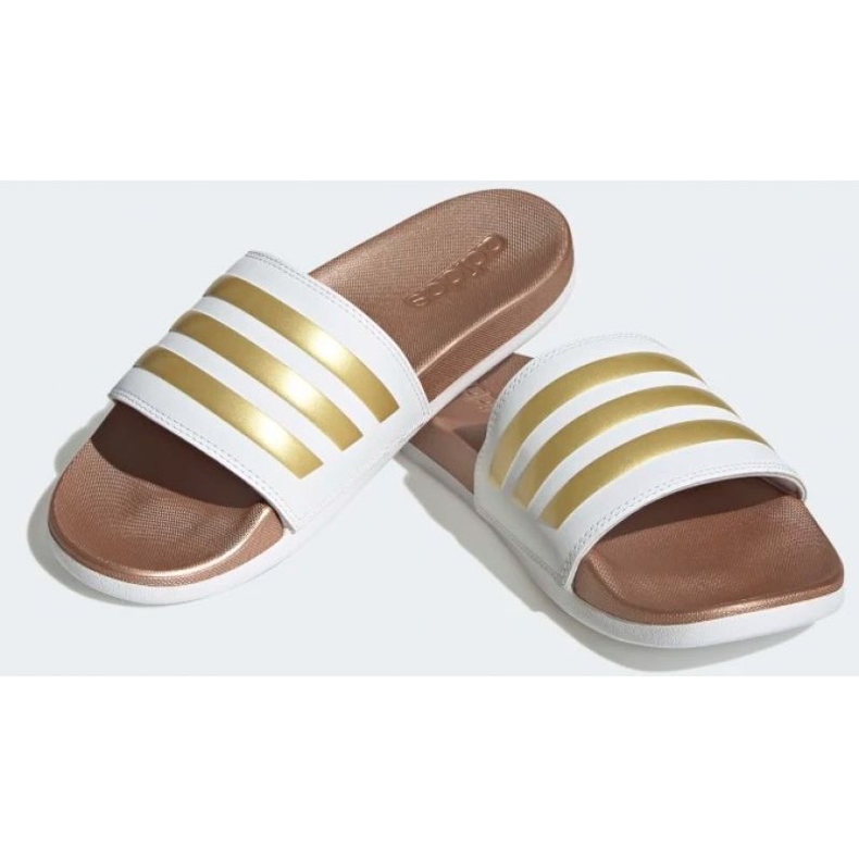 Ciabatte adidas Adilette Comfort W H03618 bianco 1
