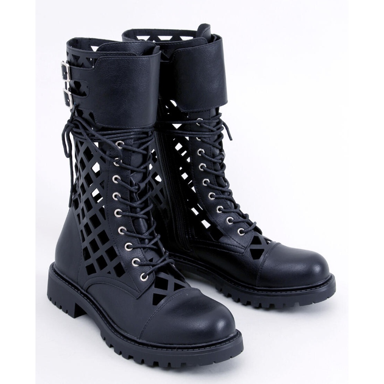 BM Stivali traforati Brady Black nero 1