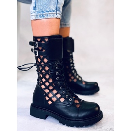 BM Stivali traforati Brady Black nero 2