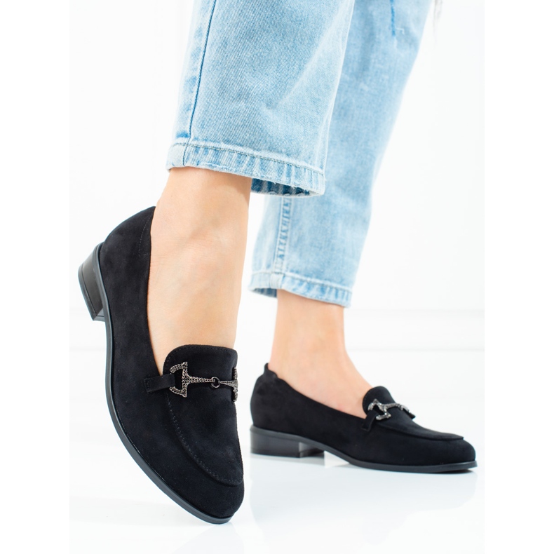 Lords Vinceza da donna in camoscio nero 2