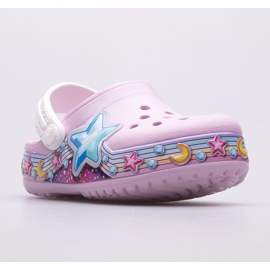 Zoccoli CROCS Fl Star Band Zoccoli Bambini 207075-6GD rosa 1