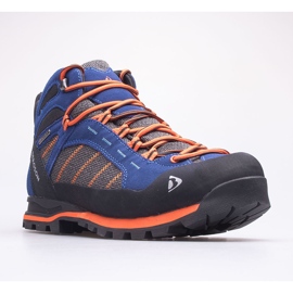BERGSON Kadam Mid Stx scarpe da trekking da uomo blu arancia 1