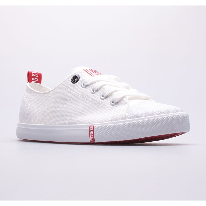 Sneakers da donna Big Star FF274087 bianco rosso 1