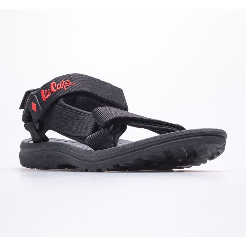 Sandali da uomo Lee Cooper LCW-22-34-0945M nero rosso 1