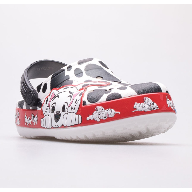 Zoccoli per bambini CROCS 101 Dalmatians Kids Clog 207485-100 bianco nero 1
