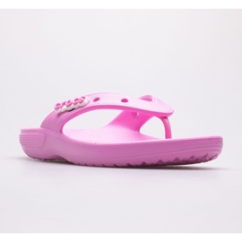 Ciabatte da donna Crocs Classic Flip 207713-6SW rosa 1