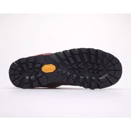 BERGSON Kadam Low Stx scarpe da trekking da uomo nero rosso 1