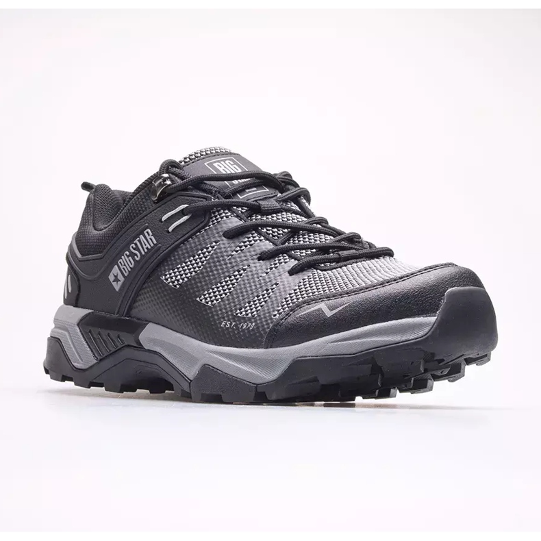 Scarpe da uomo Big Star KK174105 nero grigio 1
