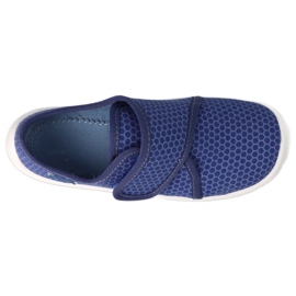 Ciabatte per bambini Befado con velcro 974Y505 blu navy 1