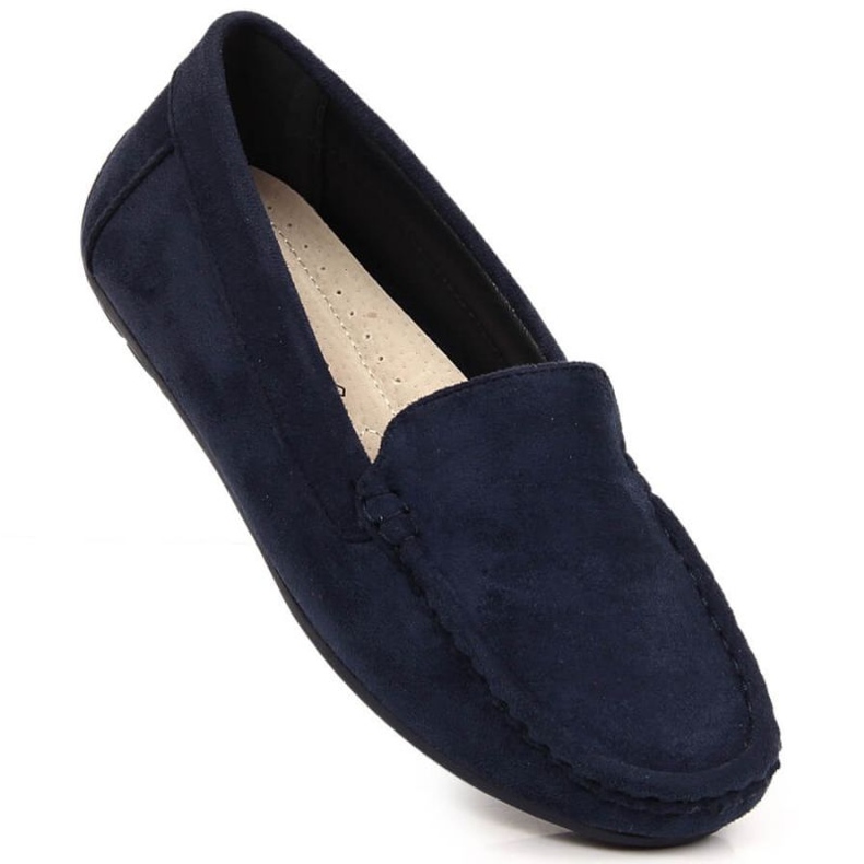 Scarpe Vinceza mocassini scamosciati W EVE259F blu navy 1