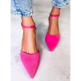 BM Décolleté con tacco e cintura Rossi Fucsia rosa 1