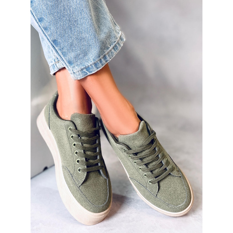 BM Sneakers con plateau Rhonda Green verde 1