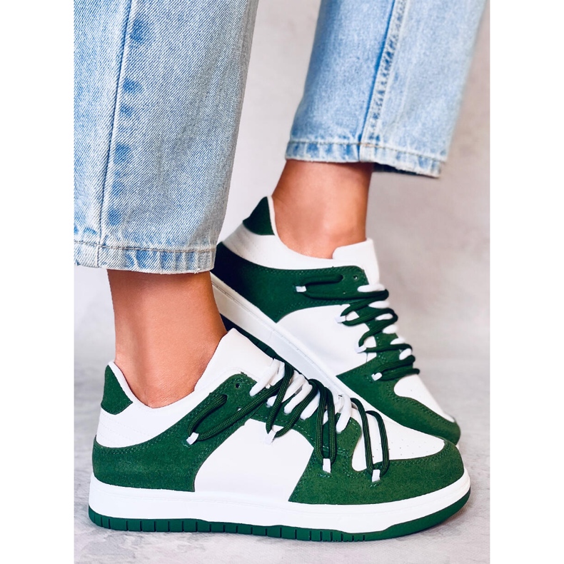 BM Sneakers panda Hart BIANCO/VERDE bianca 1