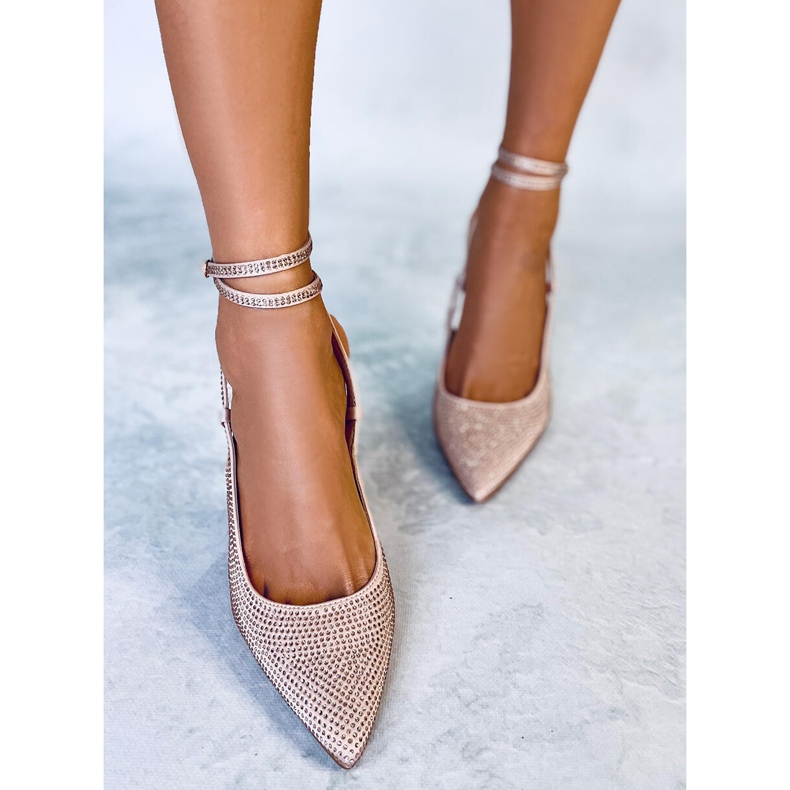 BM Spilli legati con pietre Bonnie Nude rosa 1