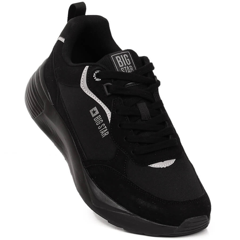 Scarpe sportive da uomo nere Big Star LL174236 nero 1