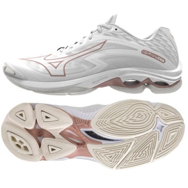 Scarpe da pallavolo Mizuno Wave Lightning Z7 W V1GC220036 bianca bianca 1