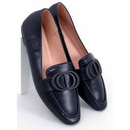 BM Meredith Mocassini neri da donna con fibbia nero 2