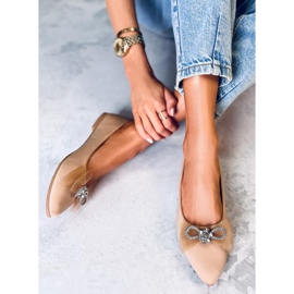 Ballerine con fiocco Maura Khaki beige 2