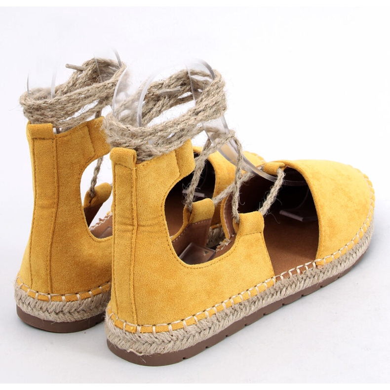 BM Espadrillas Espo gialle allacciate alla caviglia giallo 1
