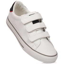 Sneakers da uomo in ecopelle con velcro Big Star bianca LL174632 bianco 1