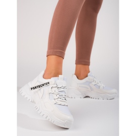 Seastar Sneakers bianche da donna Shelovet con suola spessa bianco 2