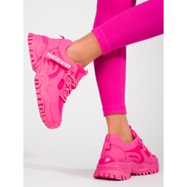 Seastar Sneakers da donna rosa Shelovet con suola spessa 2