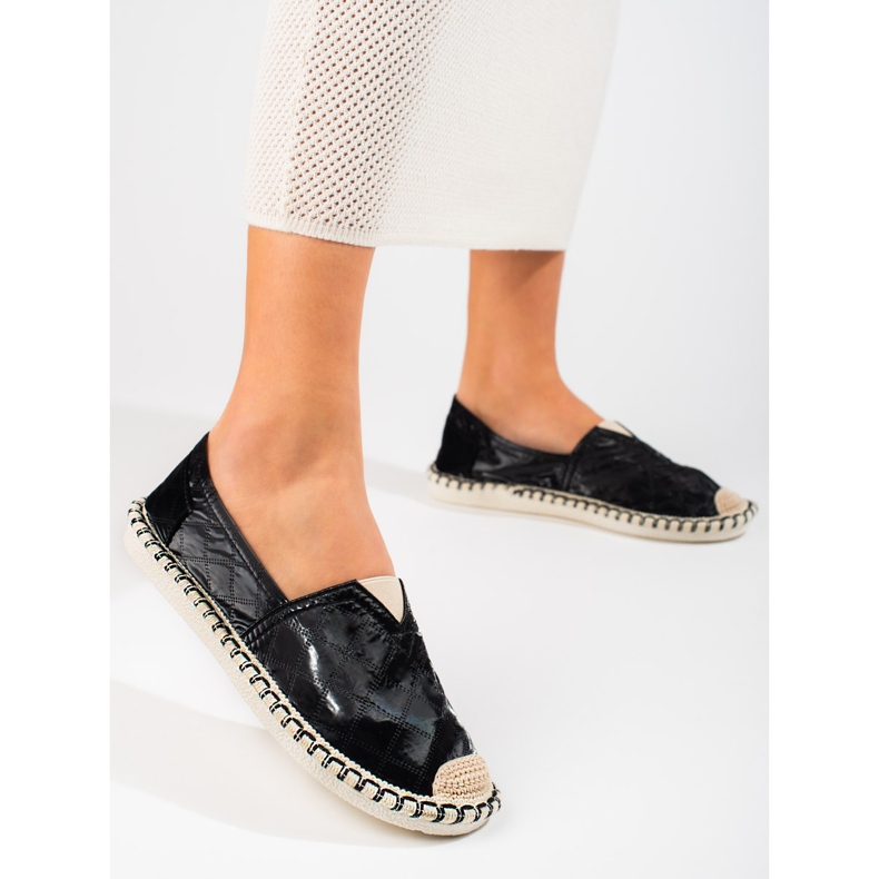 Espadrillas Shelovet da donna nere nero 1