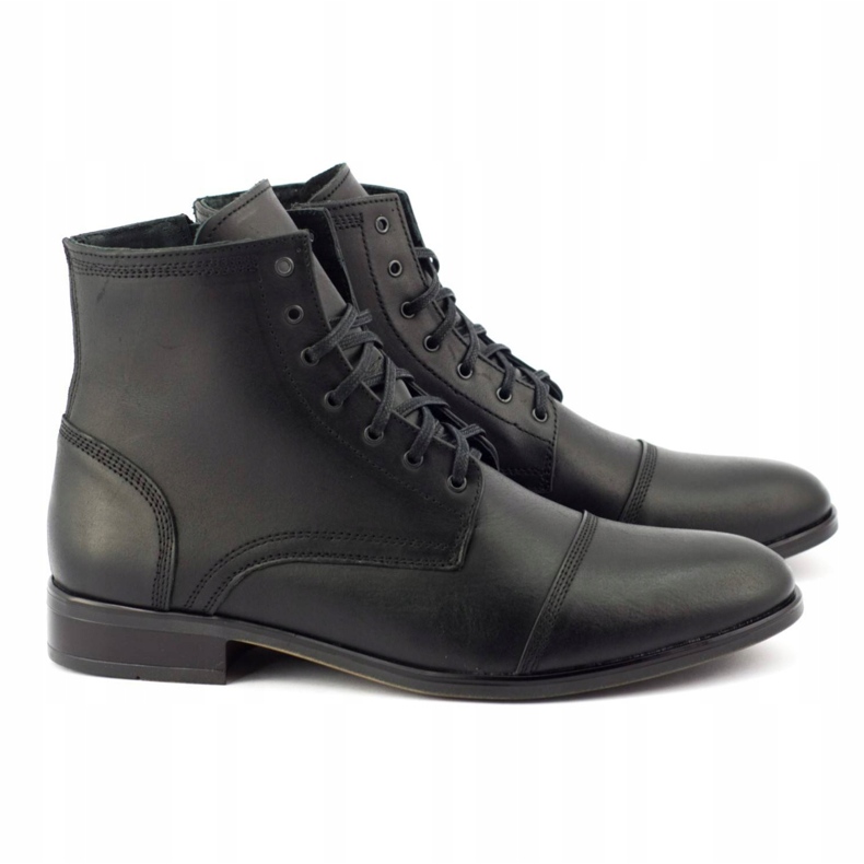 Olivier Stivaletti Chelsea in pelle da uomo 287D w black nero 4