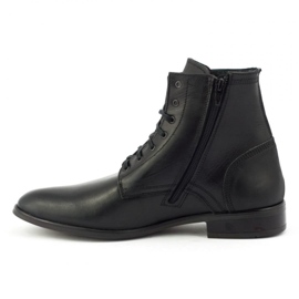 Olivier Stivaletti Chelsea in pelle da uomo 287D w black nero 1