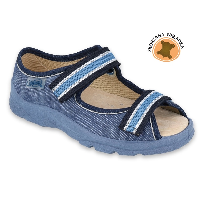 Scarpe per bambini Befado 869X159 blu navy blu grigio 1