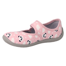 Scarpe per bambini Befado 955X021 bianco rosa grigio 1