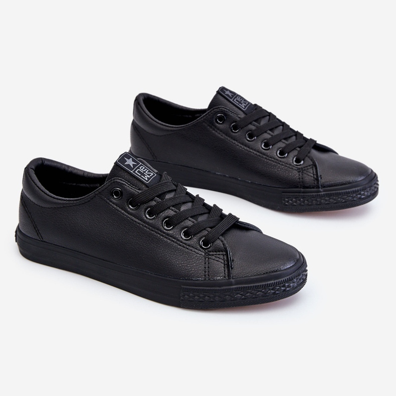 News Sneakers Classiche Con Lacci In Pelle Da Donna Nere Misima nero 1