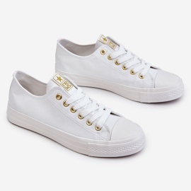 News Sneakers Classiche da Donna Bianche e Oro Ecoma bianca 1