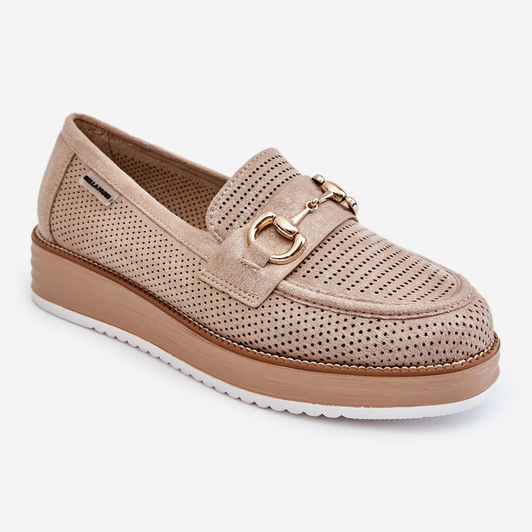 PM1 Mocassini Platform Donna Beige Danny 1