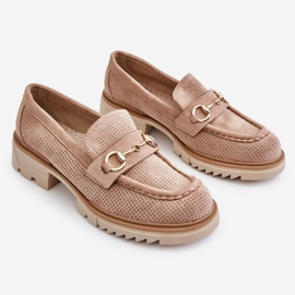 PM1 Mocassini Classici da Donna Mocassini Beige Kolton 1