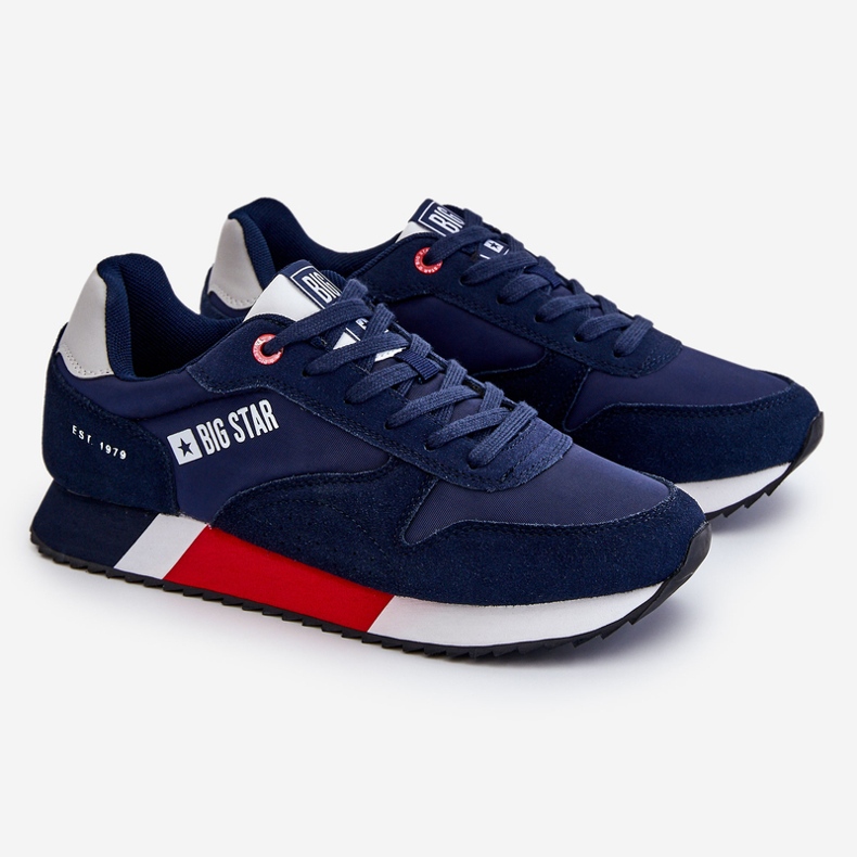 Memory Foam System Big Star Scarpe sportive da uomo LL174159 Blu navy 1