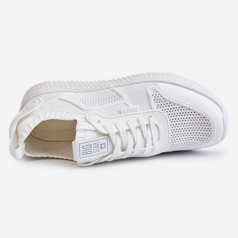 Sneakers comode da donna Memory Foam System Big Star LL274415 Bianche bianca 1