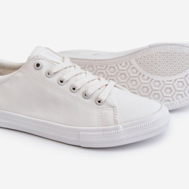 Sneakers basse lisce da donna Big Star LL274058 Bianche bianco 1