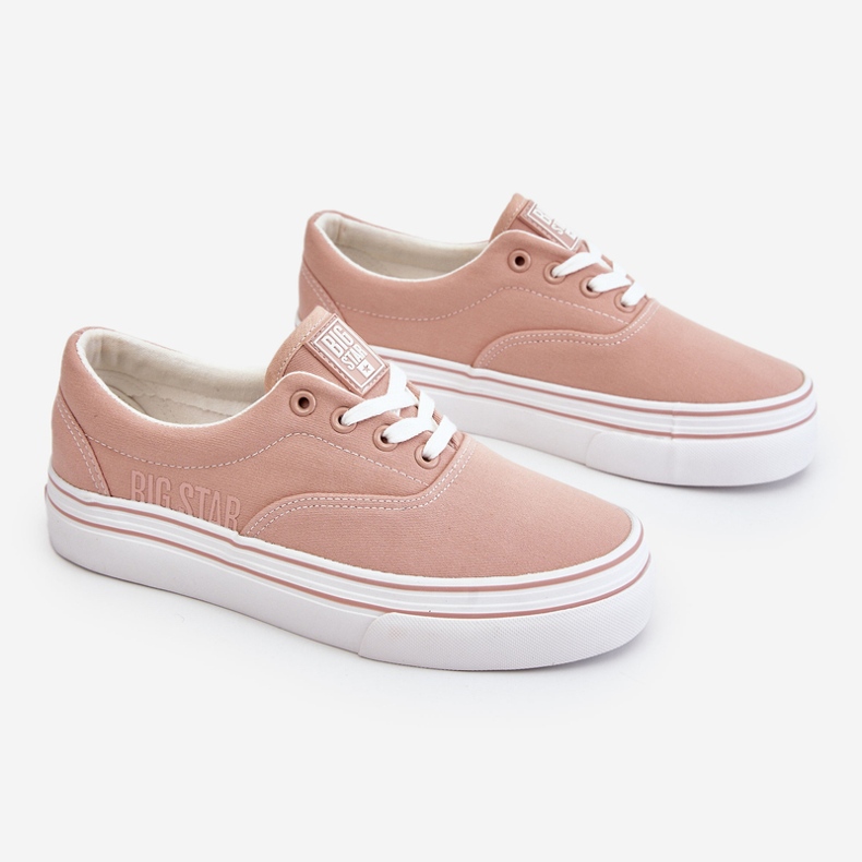 Scarpe da ginnastica con plateau da donna Big Star LL274229 Rosa 2