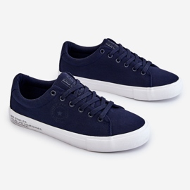 Sneakers basse in tessuto da uomo Big Star LL174076 Blu navy multicolore 1