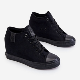 Sneakers alte con zeppa nascosta Big Star LL274034 Nere nero 2