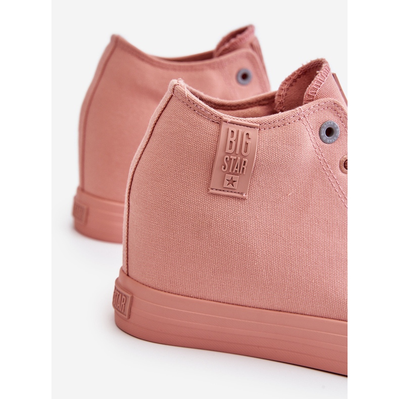 Sneakers alte con zeppa nascosta Big Star LL274036 Rosa 1