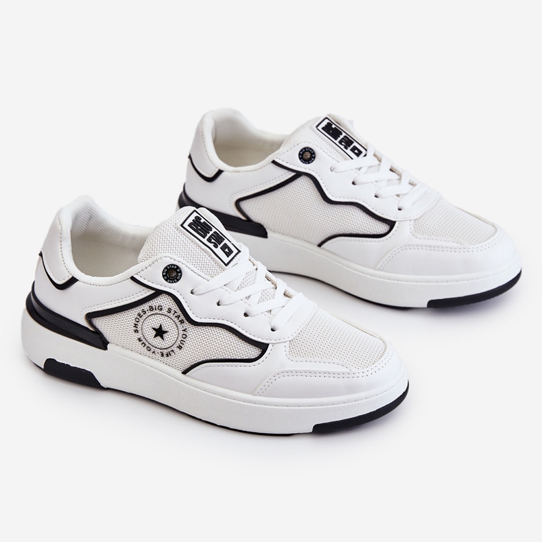 Scarpe Sportive da Donna Big Star LL274440 Bianche e Nere bianca 1