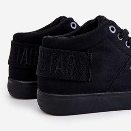 Sneakers alte classiche da donna Big Star LL274001 nere nero 1