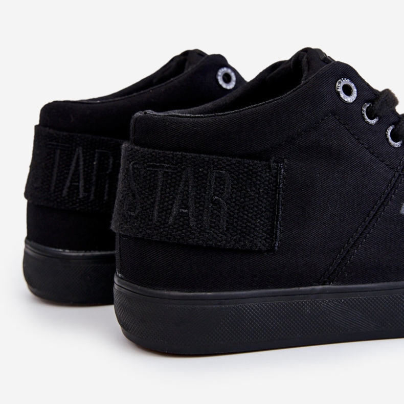 Sneakers alte classiche da donna Big Star LL274001 nere nero 1