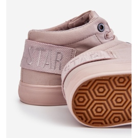 Sneakers alte classiche da donna Big Star LL274004 Nude rosa 1