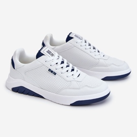 Scarpe sportive da uomo Memory Foam Big Star JJ174318 bianche bianca 1